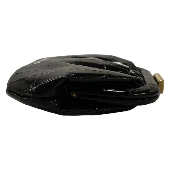 Auth BALENCIAGA Cloud Coin Purse 618915 Black Leather Coin Case - Picture 7 of 10